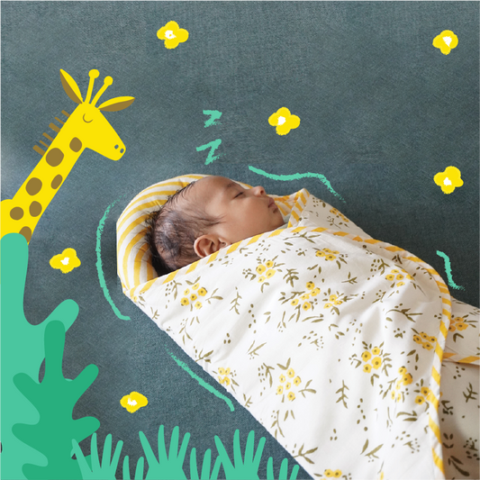 Baby Wrap- Wildflowers Yellow